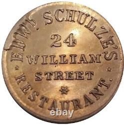 (1860's) New York City NY-630BO-2d (R-7) Edward Schulzes Civil War Token