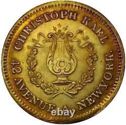 (1860's) New York NY-630-AM-1b (R-7) Liquors Christoph Karl Civil War Token