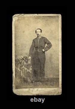 1860s CDV Photo Signed ID'd Civil War Soldier 11th New York Cavalry Scott's 900