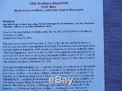 1861-65 10th Regt, N. Y, Co. P, Artillery, Civil War Era/Earl family Letter Archive
