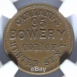 1861-65 New York NY Carland's Fine Ale Civil War Token F-630P-1a NGC MS 63 BN