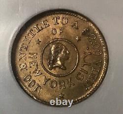 (1861-65) New York civil war token, C. Magnus Printing, Scarce