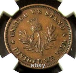 1861-65 WATERTOWN NY HART'S ARCADE F-945A-2a NGC AU 58 BN