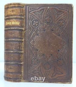 1861 BIBLE in ENGLISH OLD & NEW TESTAMENT antique AMERICANA NY CIVIL WAR ERA