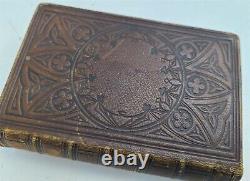 1861 BIBLE in ENGLISH OLD & NEW TESTAMENT antique AMERICANA NY CIVIL WAR ERA