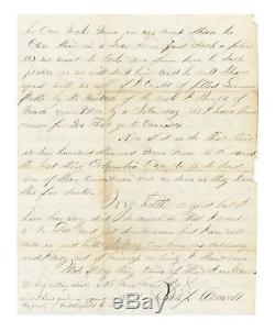 1861 Civil War Letter Filling NY Enlistment Quotas, Middlefield, German Flatts
