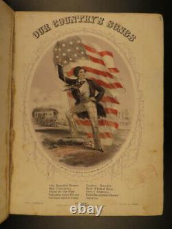 1861 Civil War Songs of America Star Spangled Banner Dixie PIANO Music Beethoven