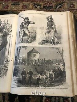 1861 Harper's Weekly Bound full year Civil War, Lincoln, Thomas Nast, etc