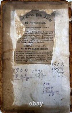 1861 Hopkins Civil War Era family Bible
