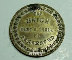 1861 I AM READY Civil War Token Brass 31 mm JOHN LOVETT NEW YORK VERY RARE
