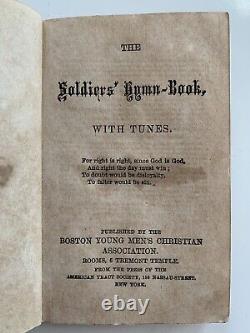 1861 The Soldiers' Hymn-Book Boston YMCA Christian Comm Civil War Am Tract Soc