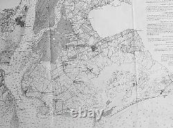 1861 US Survey Large Antique Civil War Map of New York City & Surrounding Areas