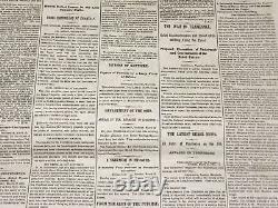 1862-1863 New York Times Newspaper Lot Of 12 CIVIL War Coverage Np 4967