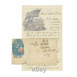 1862 Civil War Letter 141st New York Enforcing Draft at Marlboro, Maryland