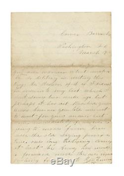 1862 Civil War Letter 56th New York Sergeant John Connell Peninsula Campaign