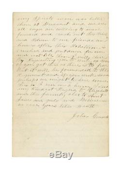 1862 Civil War Letter 56th New York Sergeant John Connell Peninsula Campaign