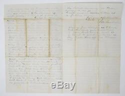 1862 Civil War Letter Burnside Threatens to Shell Fredericksburg 14th New York