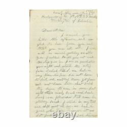 1862 Civil War Letter Rare 7th New York Cavalry Forging a Pass to Washington