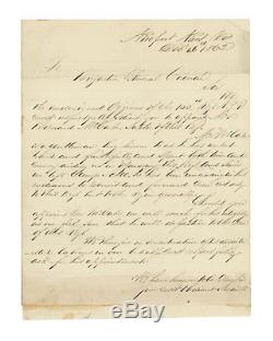 1862 Civil War Letter to Gen Michael Corcoran from 26 Officers of 155th New York
