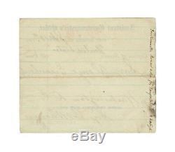 1862 Civil War Pass 7th New York Surgeon Alonzo Eisenlord to Washington, DC