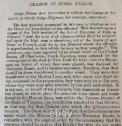 1862 Confederate Ship SAVANNAH New York Piracy Trial for Privateer Raider Ship