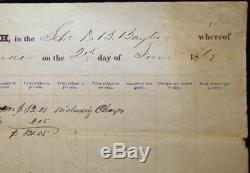 1862 East Setauket Long Island Ny Built Schooner Papers CIVIL War Cargo Damaged