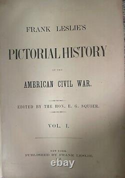 1862 Frank Leslie's Pictorial History Of The Civil War Volume 1