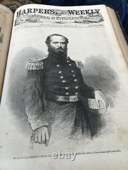1862 Harper's Weekly Bound full year Civil War, Lincoln, Thomas Nast, etc