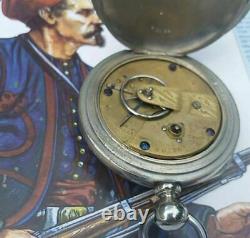 1862 Id'd CIVIL War Key Wind Pocketwatch Chas Wandling 9th N. Y. V. I Great Cond