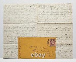 1862 Irksome Journey To Washington DC Civil War Soldier Letter 24th NY #8