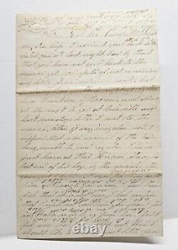 1862 Irksome Journey To Washington DC Civil War Soldier Letter 24th NY #8