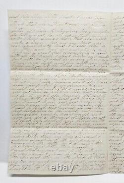 1862 Irksome Journey To Washington DC Civil War Soldier Letter 24th NY #8