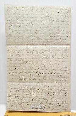 1862 Irksome Journey To Washington DC Civil War Soldier Letter 24th NY #8