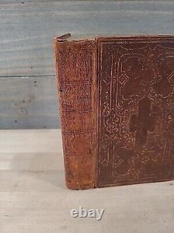 1862 NEW TESTAMENT civil war era GERMAN AND ENGLISH old AMERICAN BIBLE SOCIETY