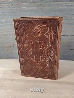 1862 NEW TESTAMENT civil war era GERMAN AND ENGLISH old AMERICAN BIBLE SOCIETY