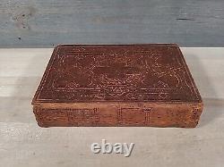 1862 NEW TESTAMENT civil war era GERMAN AND ENGLISH old AMERICAN BIBLE SOCIETY