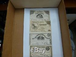 1862 Obsolete Bank Notes The City of Albany New York Civil War era-5,10,25,50c