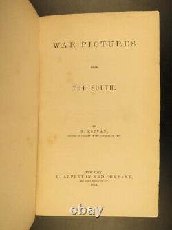 1863 1ed Confederate Civil War Southern Pictures Estvan Longstreet Robert E Lee