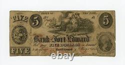 1863 $5 The Bank of Fort Edward, NEW YORK (Spurious) Note CIVIL WAR Era