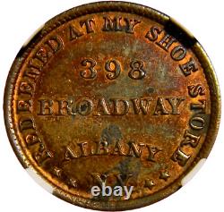 1863 Albany New York Straight's Elephantine Civil War Token NGC MS 62 (24-7)