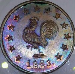 (1863) C. RAUH NY630BH/2a (R-3) ROOSTER CANDIES NEW YORK CIVIL WAR TOKEN