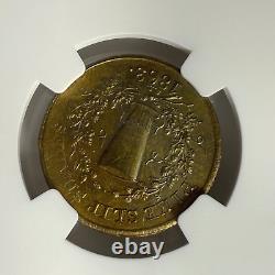 1863 Charles A. Luhrs F-630AR-1b Civil War Token NGC MS-63 (New York, NY)