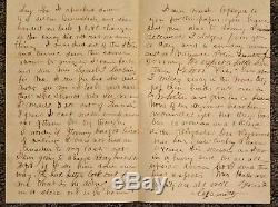 1863 Civil War 170 NY Corrocan's Legion Great War four page letter