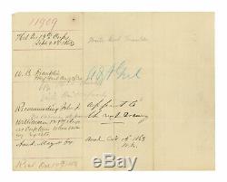 1863 Civil War ALS Letter Union Gen. William B. Franklin Re 128th NY Officer