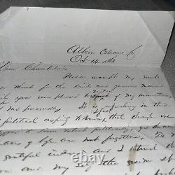1863 Civil War Era Dan Hyde Cole Letter New York Senator to Political Opponent