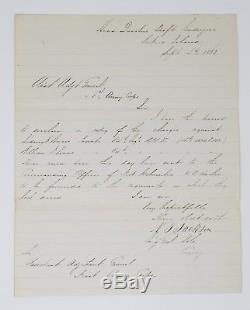 1863 Civil War Letter Brig Gen Nathaniel J Jackson Re 84th New York Deserters