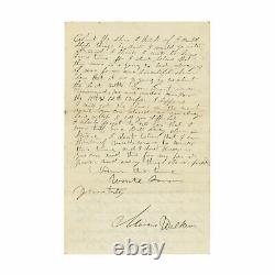 1863 Civil War Letter Pvt Marcus Walker, 141st New York Battle of Wauhatchie