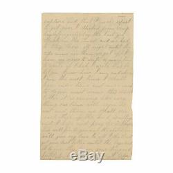 1863 Civil War Letter by 24th New York Soldier Columbian Hospital, Washington
