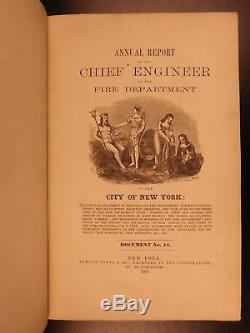 1863 Civil War Reports New York Fire Department NYFD Documents Firefighter Gift
