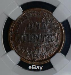 1863 Civil War Store Card Broas Brothers Bakers NYC NY MS63 NGC F#630L-6a R1